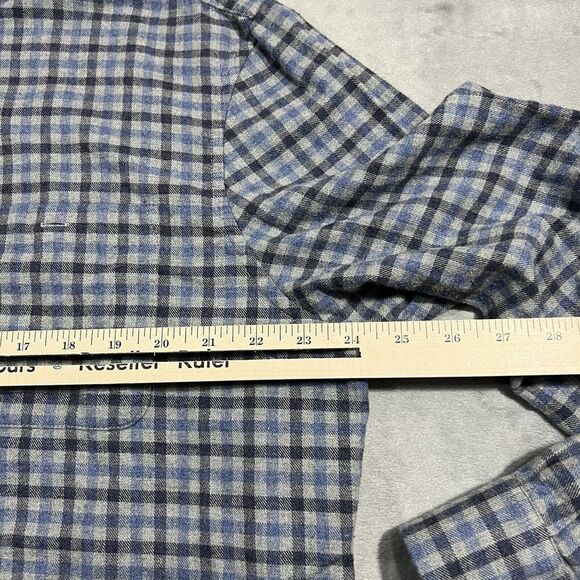 Johnnie O Hangin Out Button Down Plaid Flannel Shirt XL Buffalo Check Thick Soft - Picture 5 of 10
